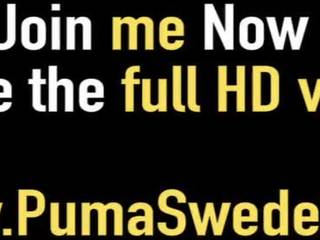 Gjoksmadhe bjonde bombë puma swede gojë & pidh fucks