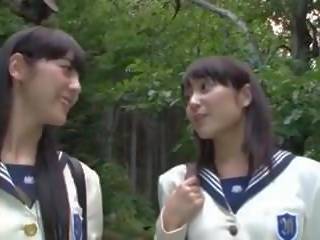Giapponese av lesbiche studentesse, gratis sporco video 7b