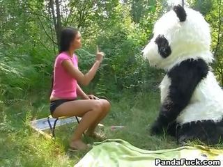 Sex video im die wald mit ein riesig spielzeug panda
