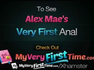 MyVeryFirstTime - Alex Mae struggles with her first anal