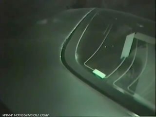 Público carro x classificado vídeo apanhada por infrared câmera